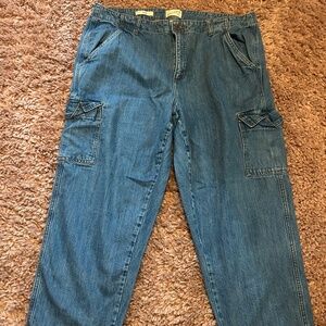 Universal Thread Boyfriend Cargo Cotton Denim Jeans / 17R